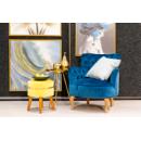 Taburet VELVET VIRTUE, 35x35x40,5 cm, galben